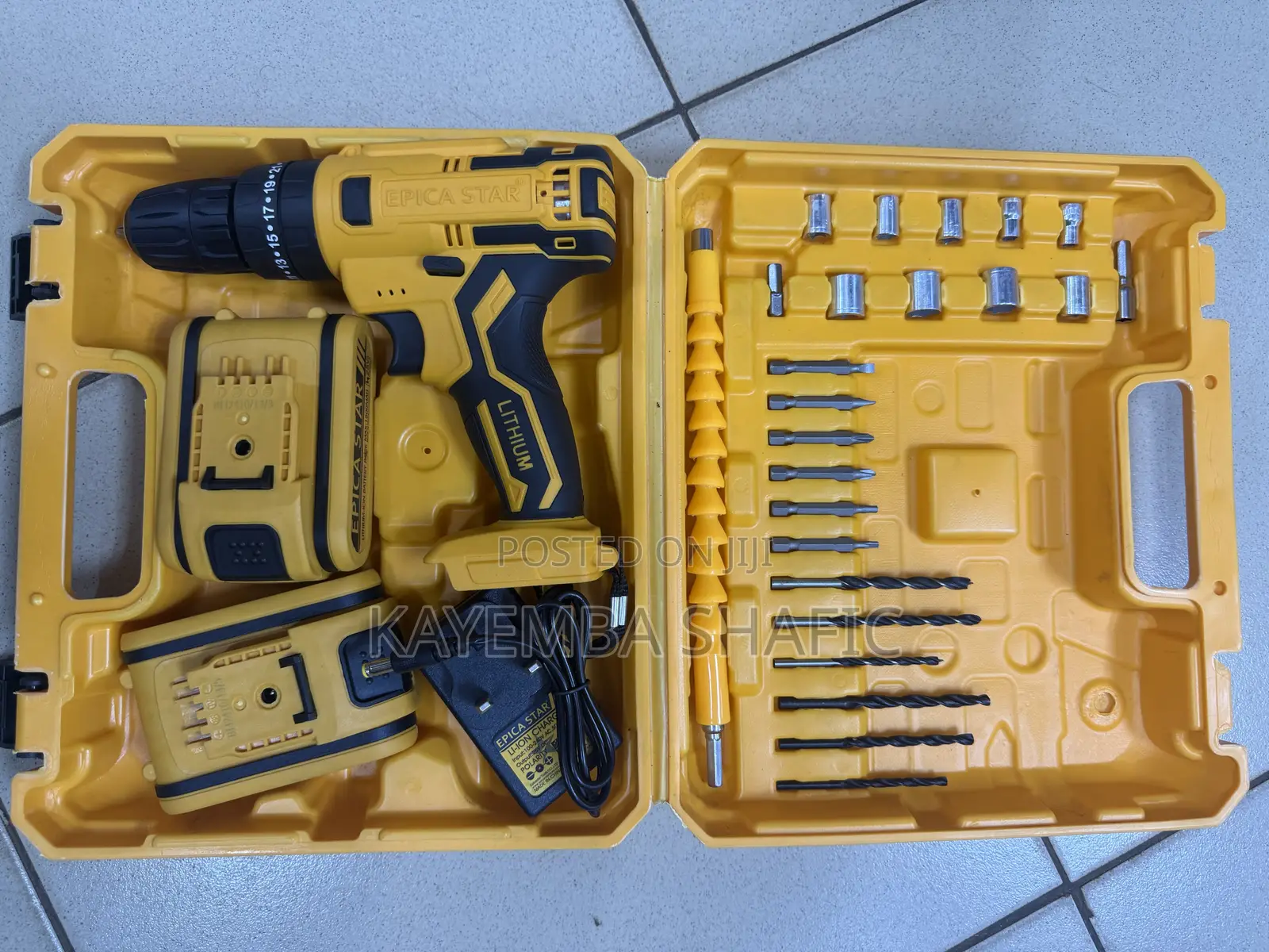 Epica Star Lithium-Ion Cordless Drill Kit With 2 Batteries