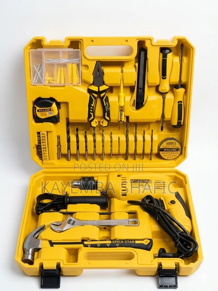 Epica Star 56-Piece Multi-Purpose Power Tool Kit Impact Drill Box