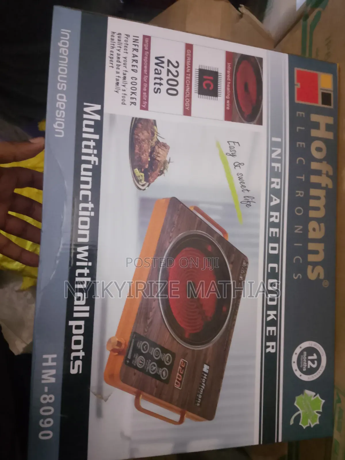 Inflared Cooker 2200 Watts.
