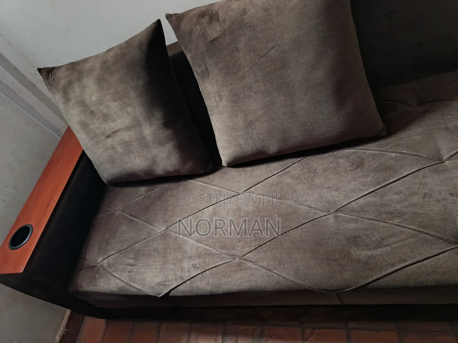 L Shaped Sofa Brown