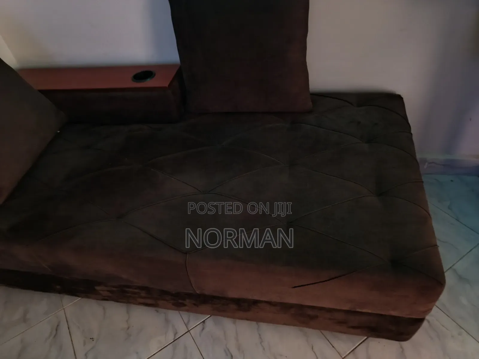 L Shaped Sofa Brown