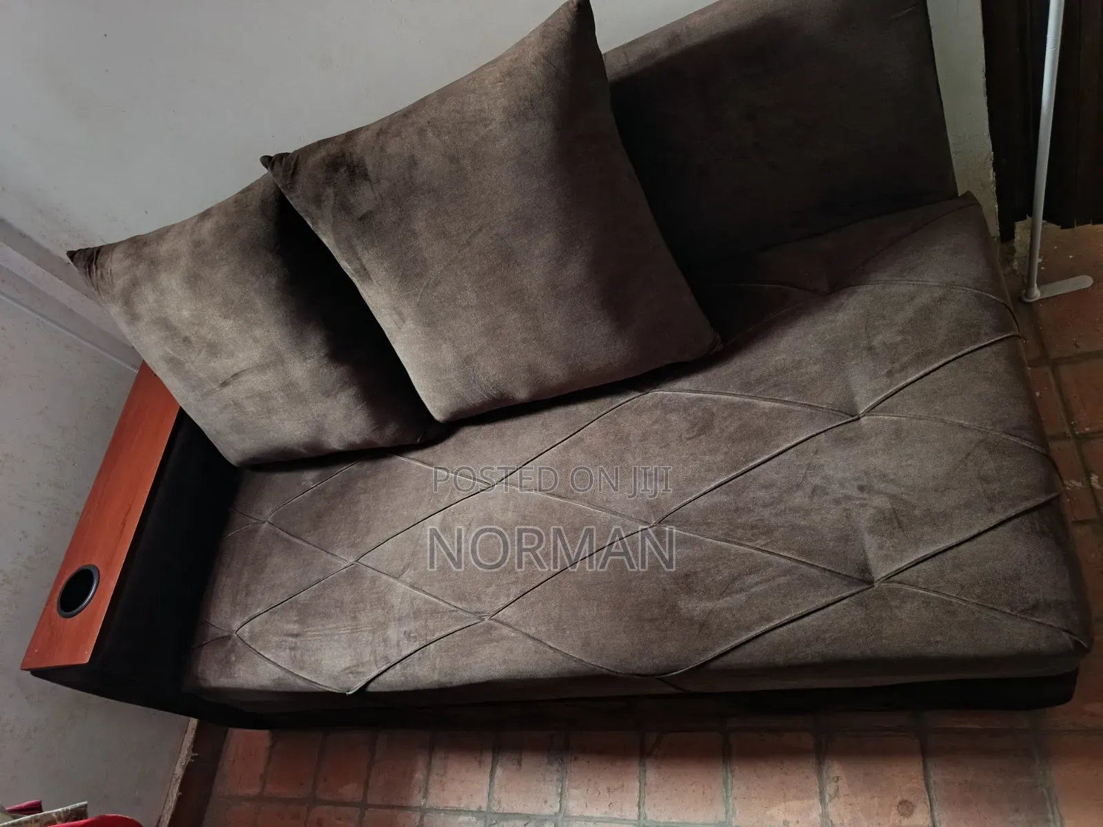L Shaped Sofa Brown