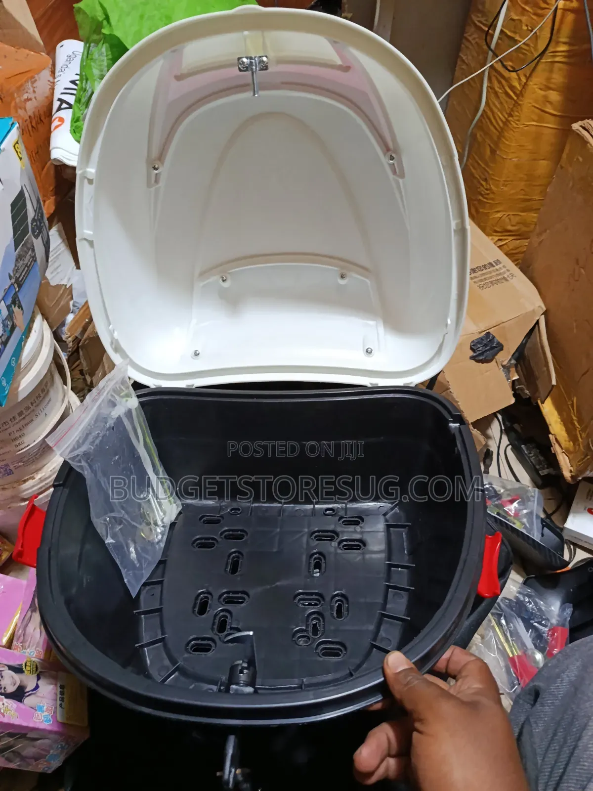 Motorcycle Top Box Storage Carrier With Keys