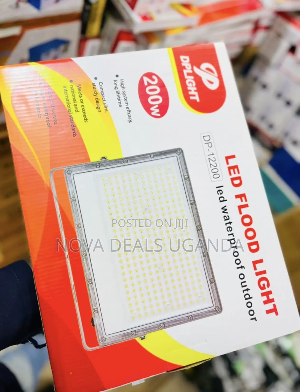 DPLIGHT 200W Solar LED Flood Light | Outdoor Security Light