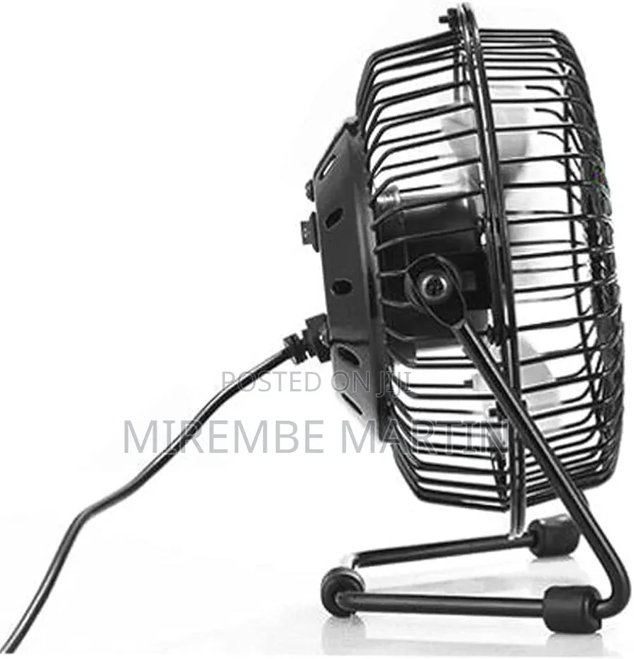 Mini Metal 4" USB Desk Fans - USB Powered Quiet With Free Angle