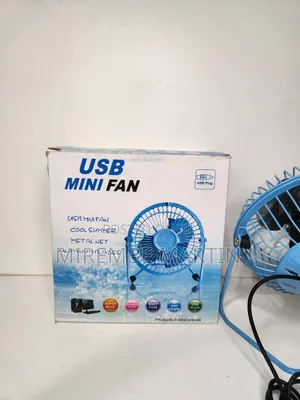 Mini Metal 4" USB Desk Fans - USB Powered Quiet With Free Angle