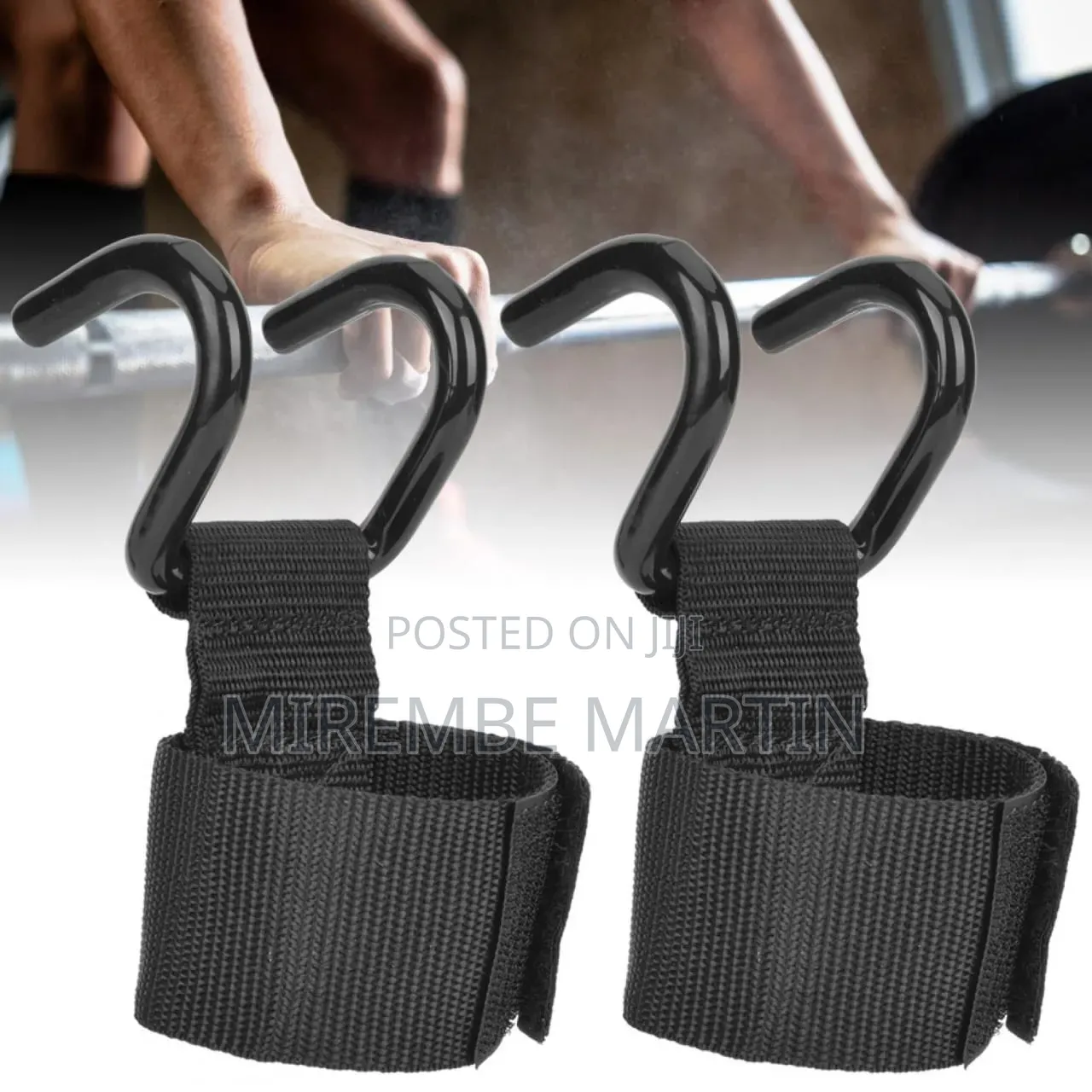 2Pcs/Lot Weight Lifting Hook Hand Bar Wrist Straps Glove Weightlifting