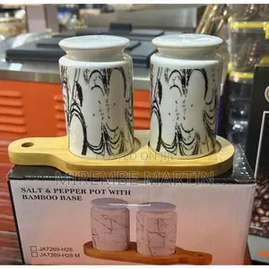 CakeMatters Classic Porcelain Salt and Pepper Shakers for Table
