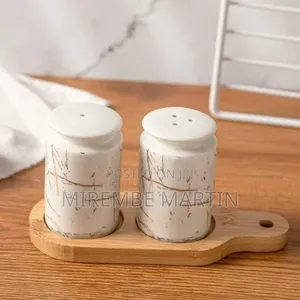 CakeMatters Classic Porcelain Salt and Pepper Shakers for Table
