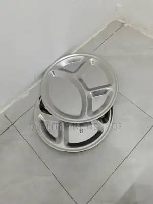 Partitioned Stainless Dinner Plates Dinner Plates 12pcs