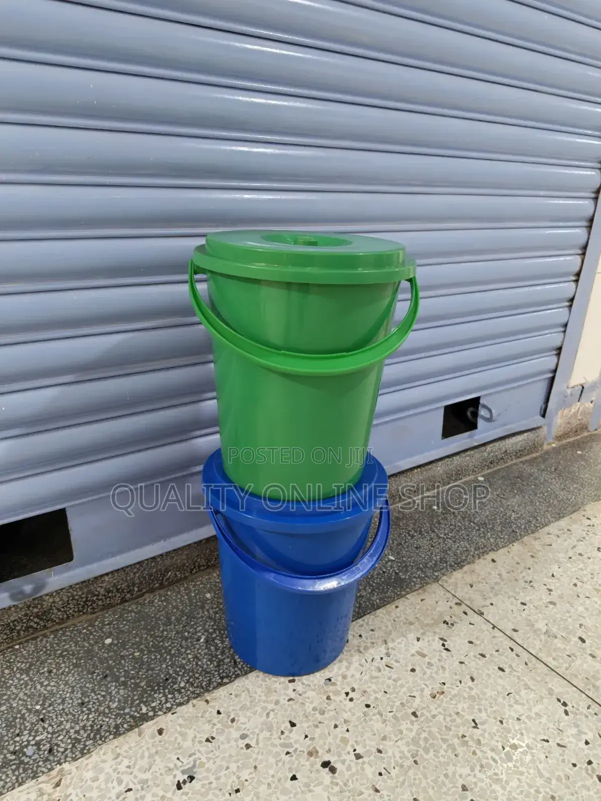 2pcs 10litres Plastic Buckets Plastic Buckets