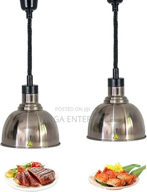 Silver Commercial Retractable Food Warmer Heat Lamps