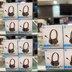 HP DHE-8009 Wired 3.5mm on-Ear Stereo Headset Featuring an Adjustable
