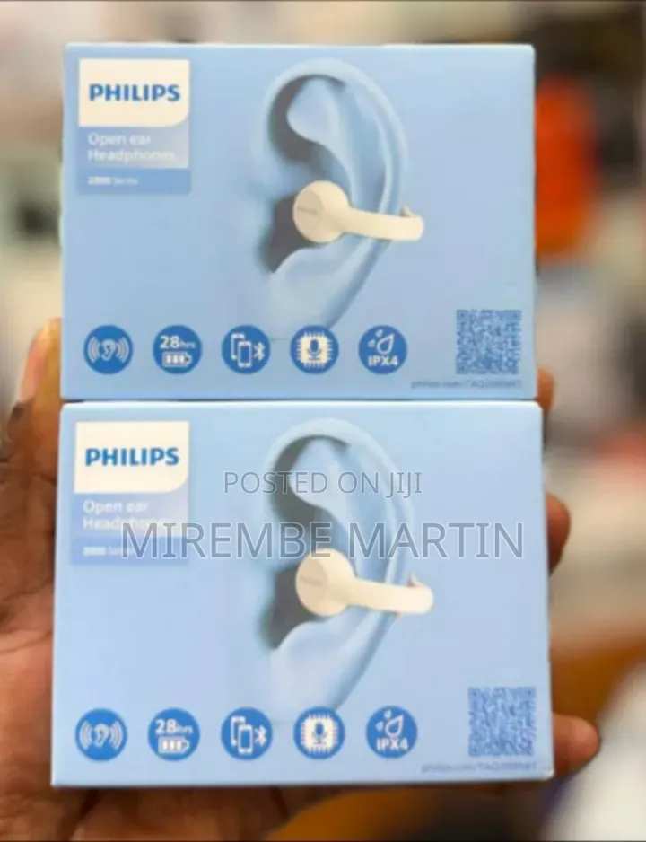 Philips TAQ2000BK Black Open-Ear True Wireless Ear-Clip