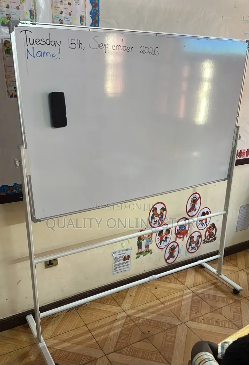 Imported 90×120cm Magnetic Whiteboard With Stand White