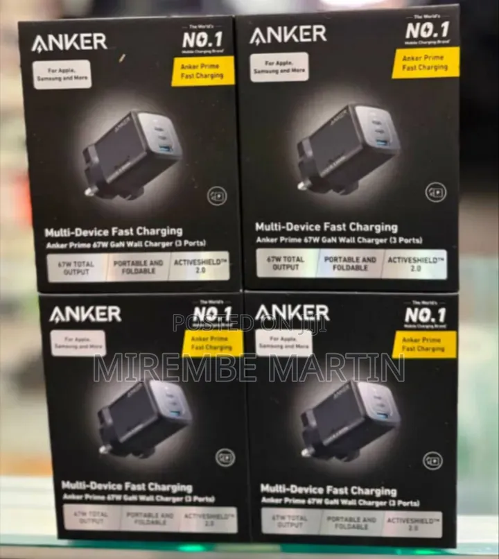 Anker Prime 67W GaN Wall Charger (3 Ports)