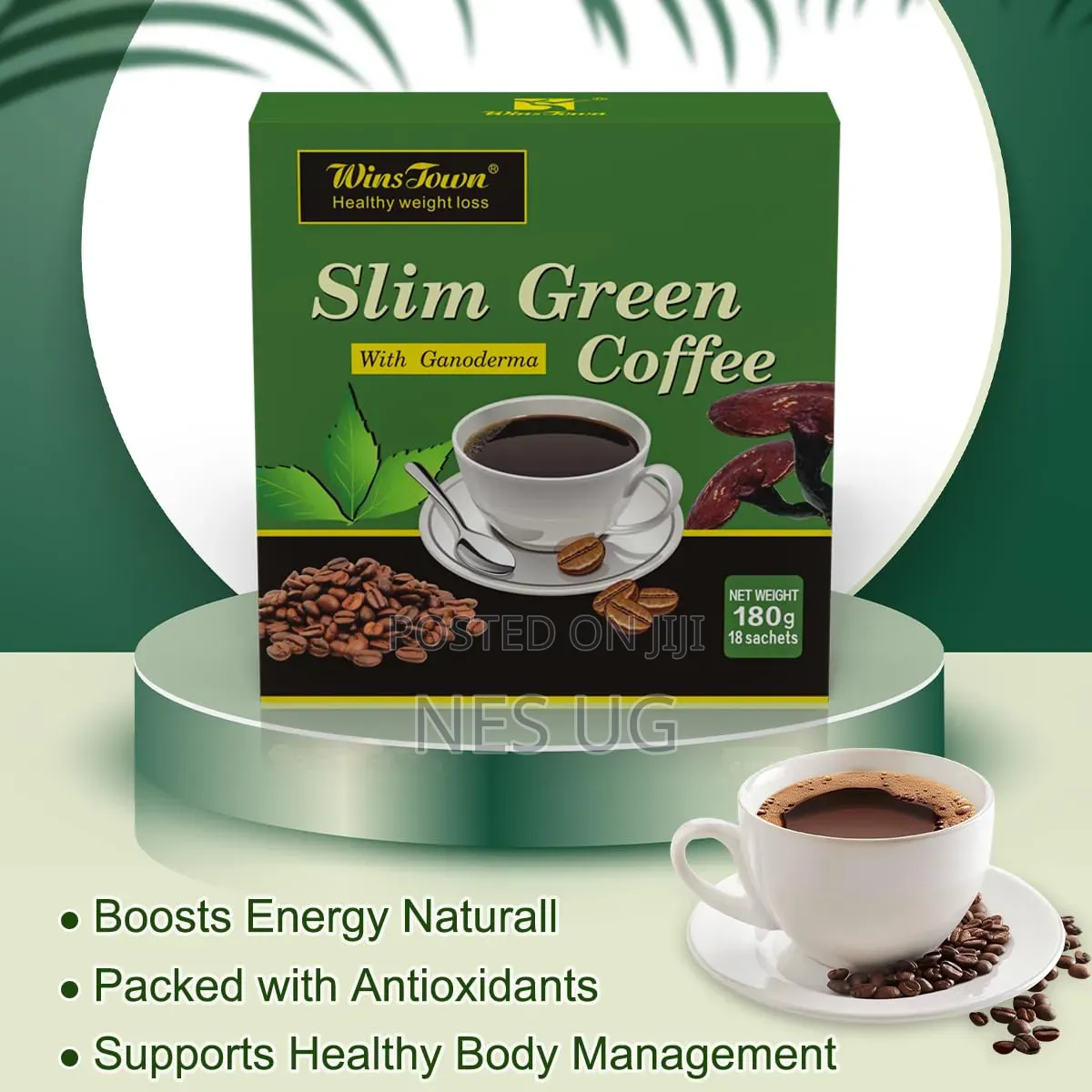 Slim Green Coffee Tea All Body Weight Loss Slimming Tea -18 Sackets
