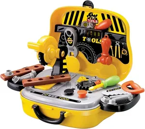 Bus-Shaped Children's Toy Tool Set and Carrying Case