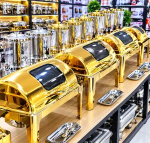 Chafing Dish Gold Stainless Steel
