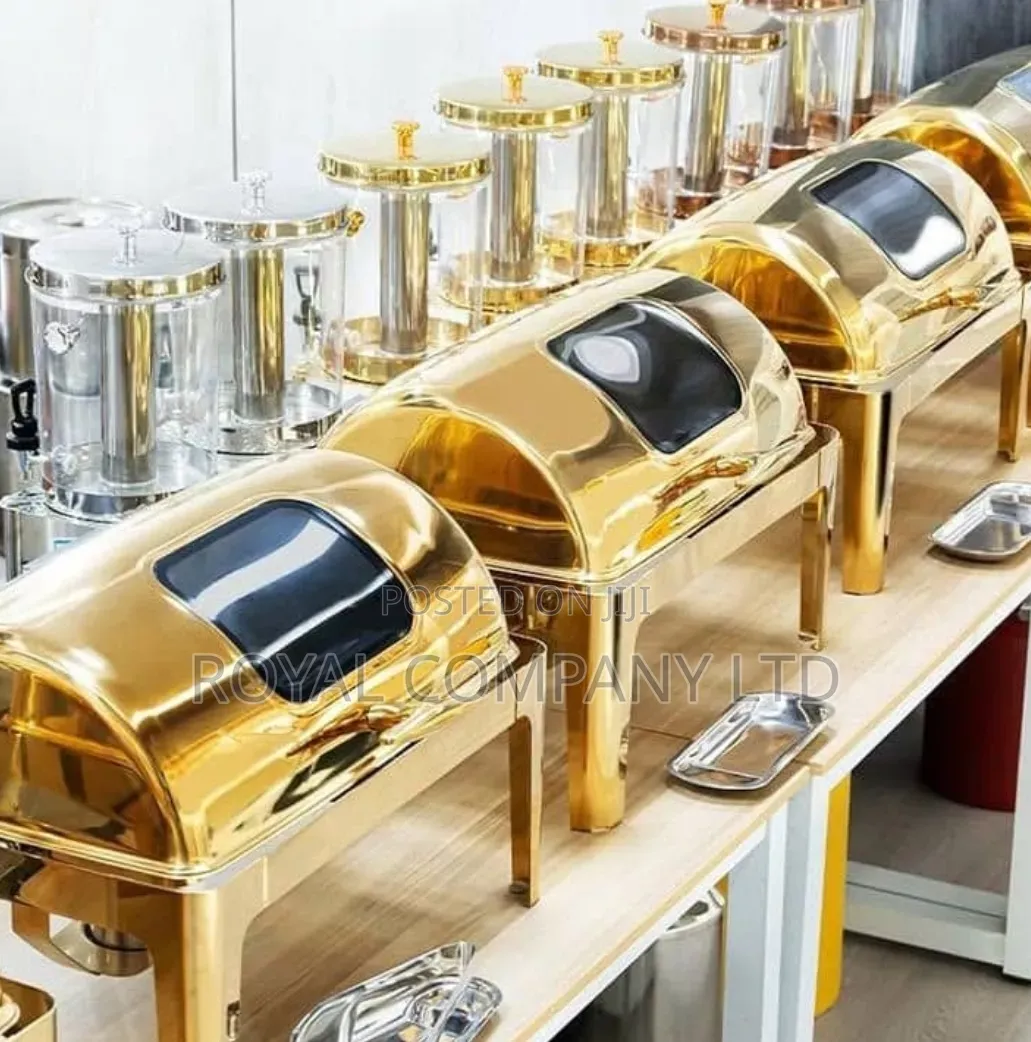 Chafing Dish Gold Stainless Steel
