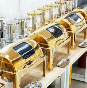 Chafing Dish Gold Stainless Steel