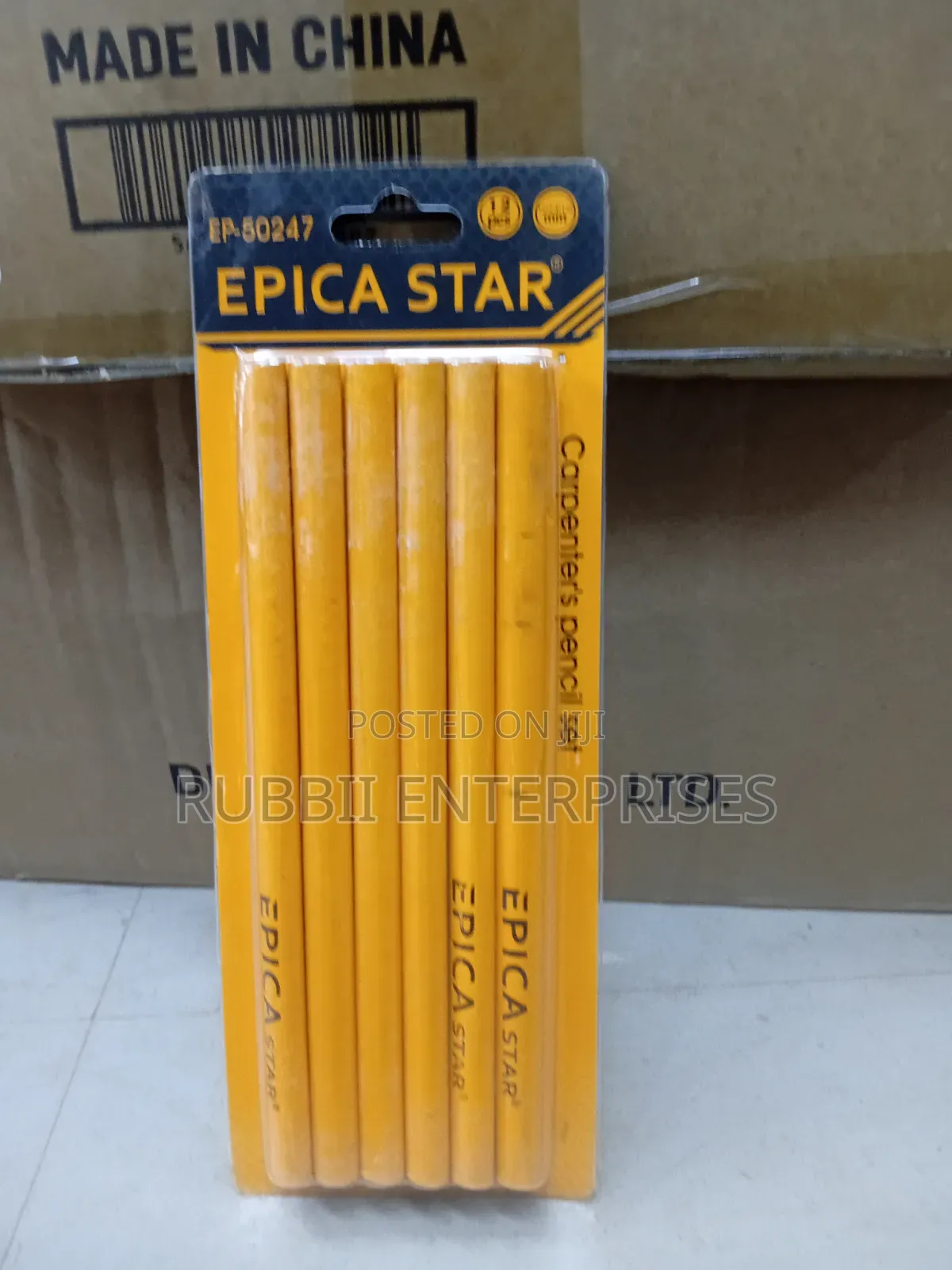 Carpenter's Pencil Set 12pcs(12×7.4*176mm)