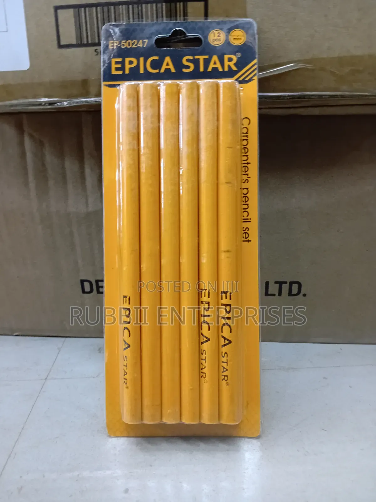 Carpenter's Pencil Set 12pcs(12×7.4*176mm)