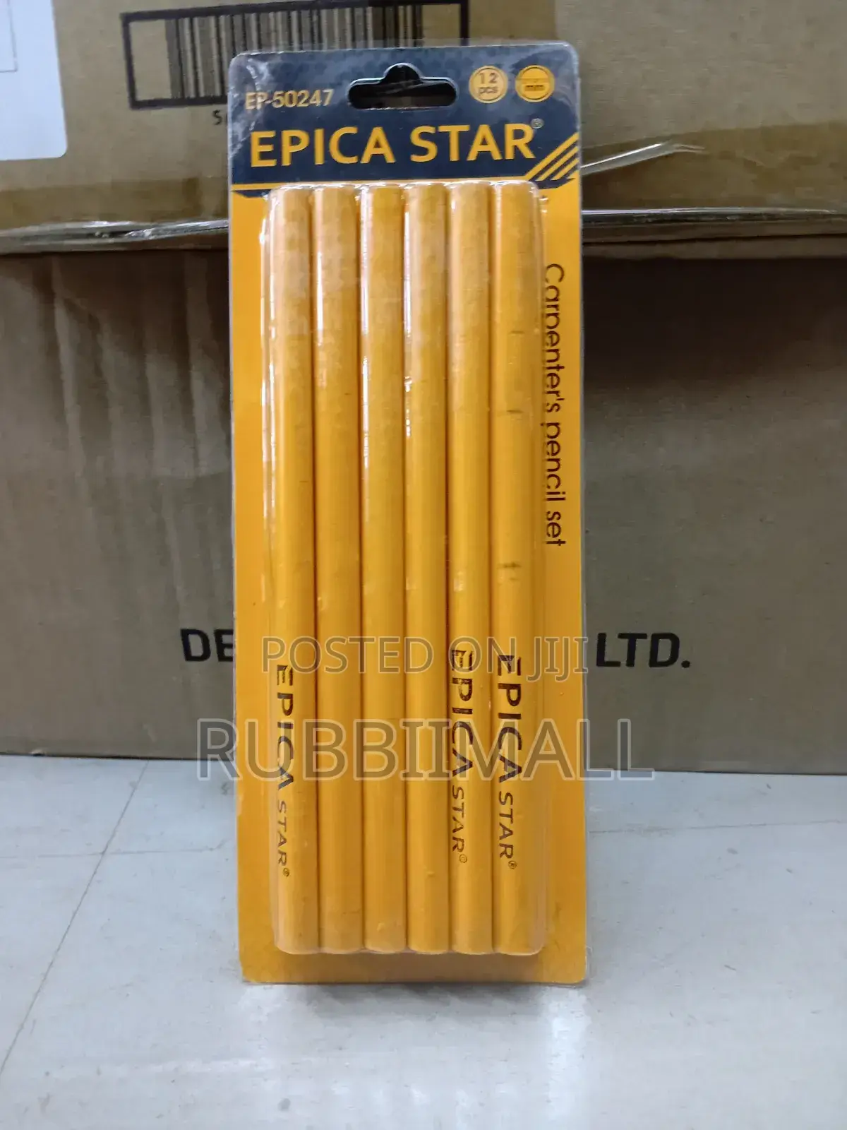 Carpenter's Pencil Set 12pcs(12×7.4*176mm)
