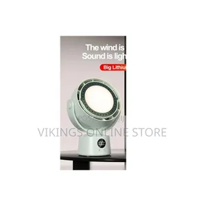 Bladeless Desktop Fan -Has a 3 Mode Light and Rechargeable Type C