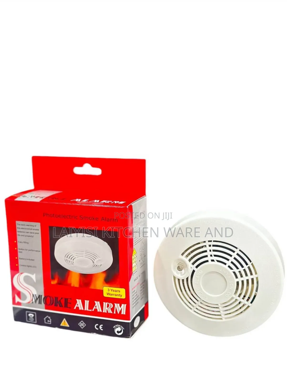 Wireless Smoke Detector Alarm for Safety and Security Battery Operated