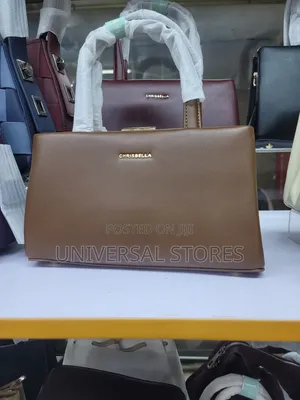 Cris Bella Ladies Handbag Cross-Body Bag Purse Leather Bags - Brown