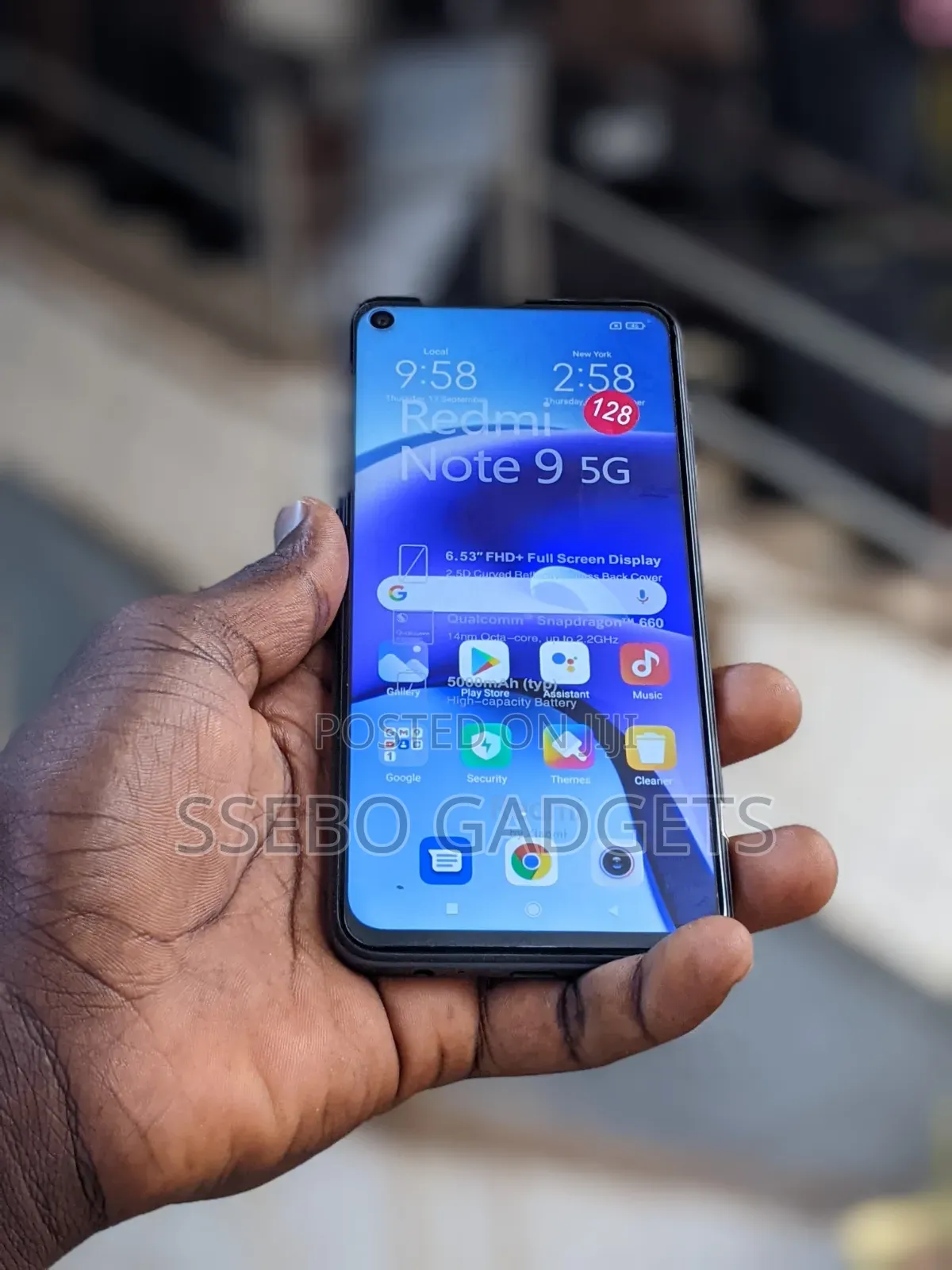 Xiaomi Redmi Note 9 5G 128 GB Gray