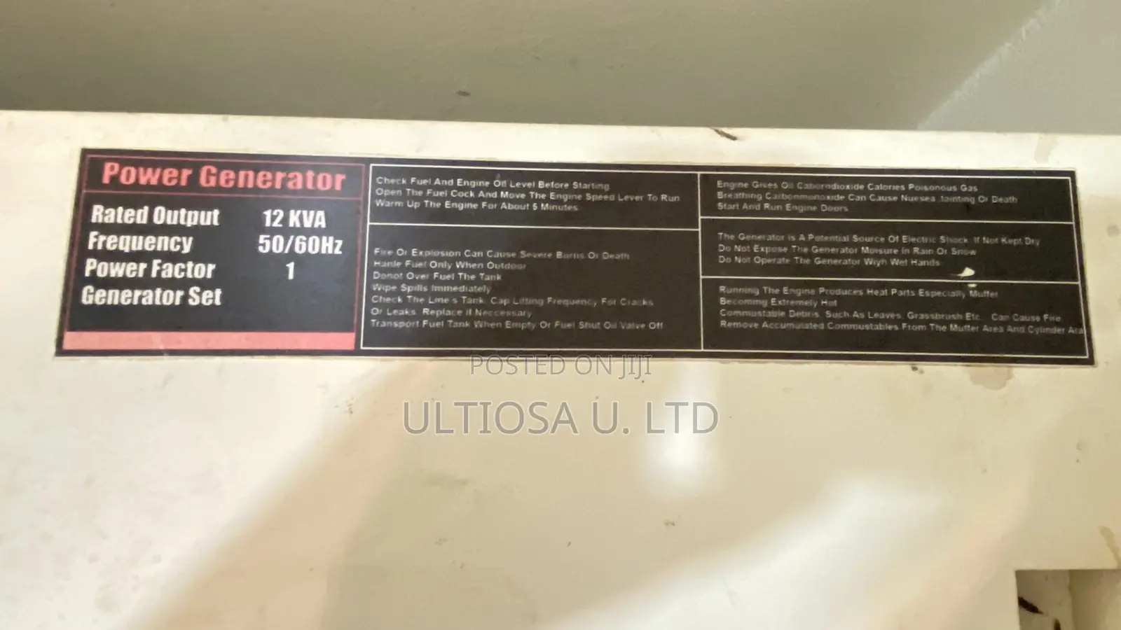SMAX PG18000/SS Super Silent Diesel Generator Panel