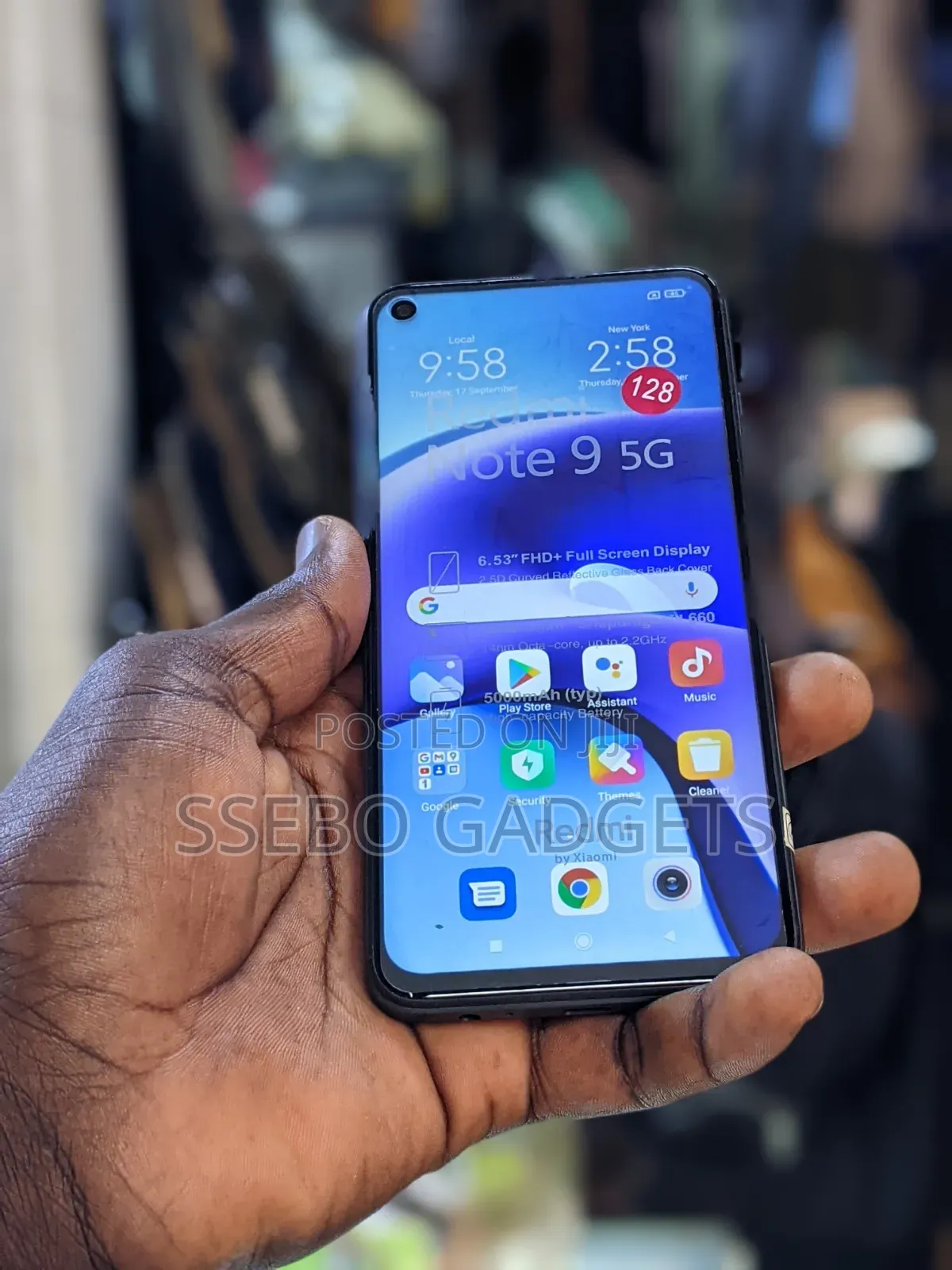 Xiaomi Redmi Note 9 5G 128 GB Gray