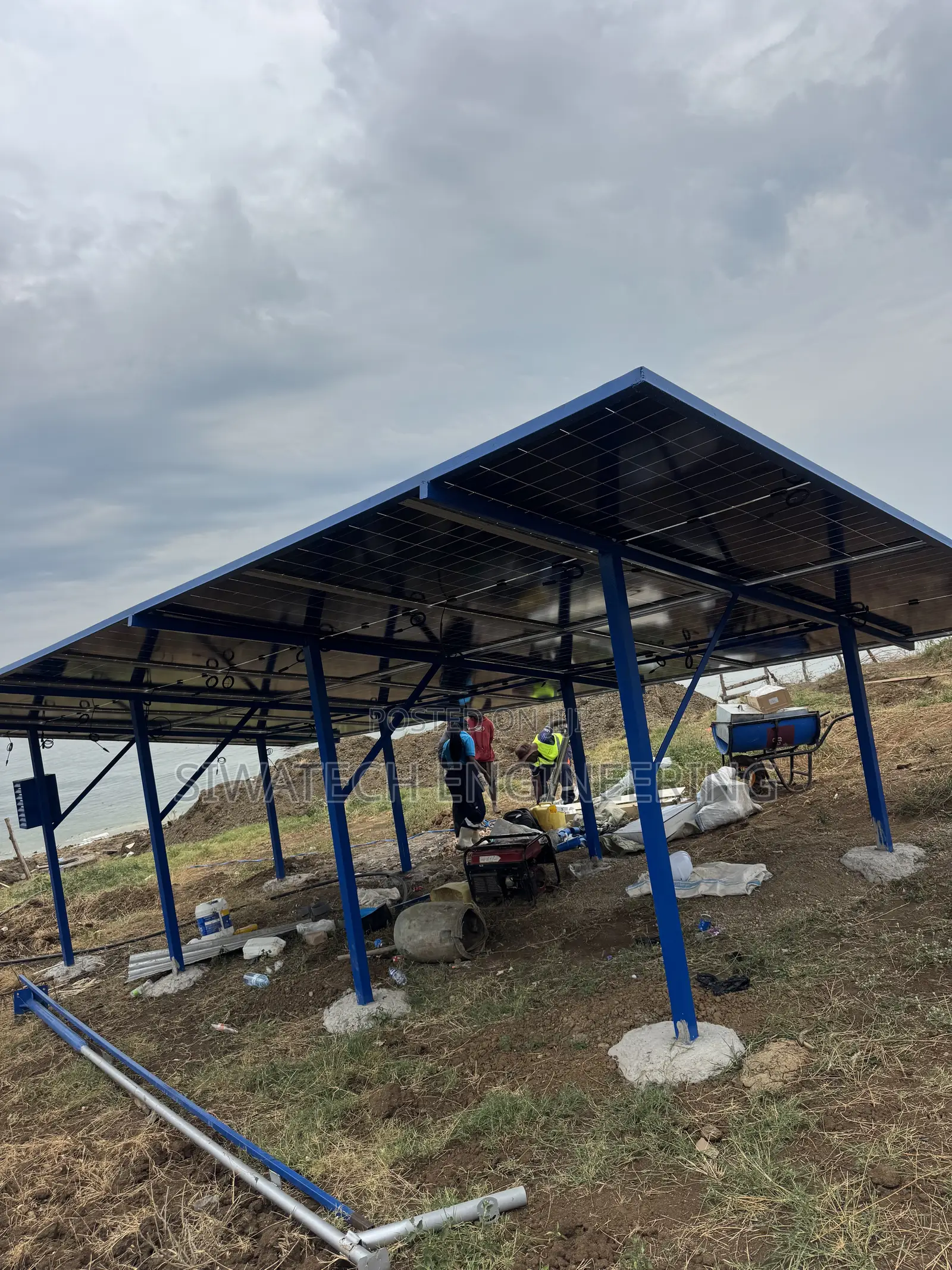 150,000ltrs/Day Solar Water Pumping System, 5kw 16 Panels of 620w Each