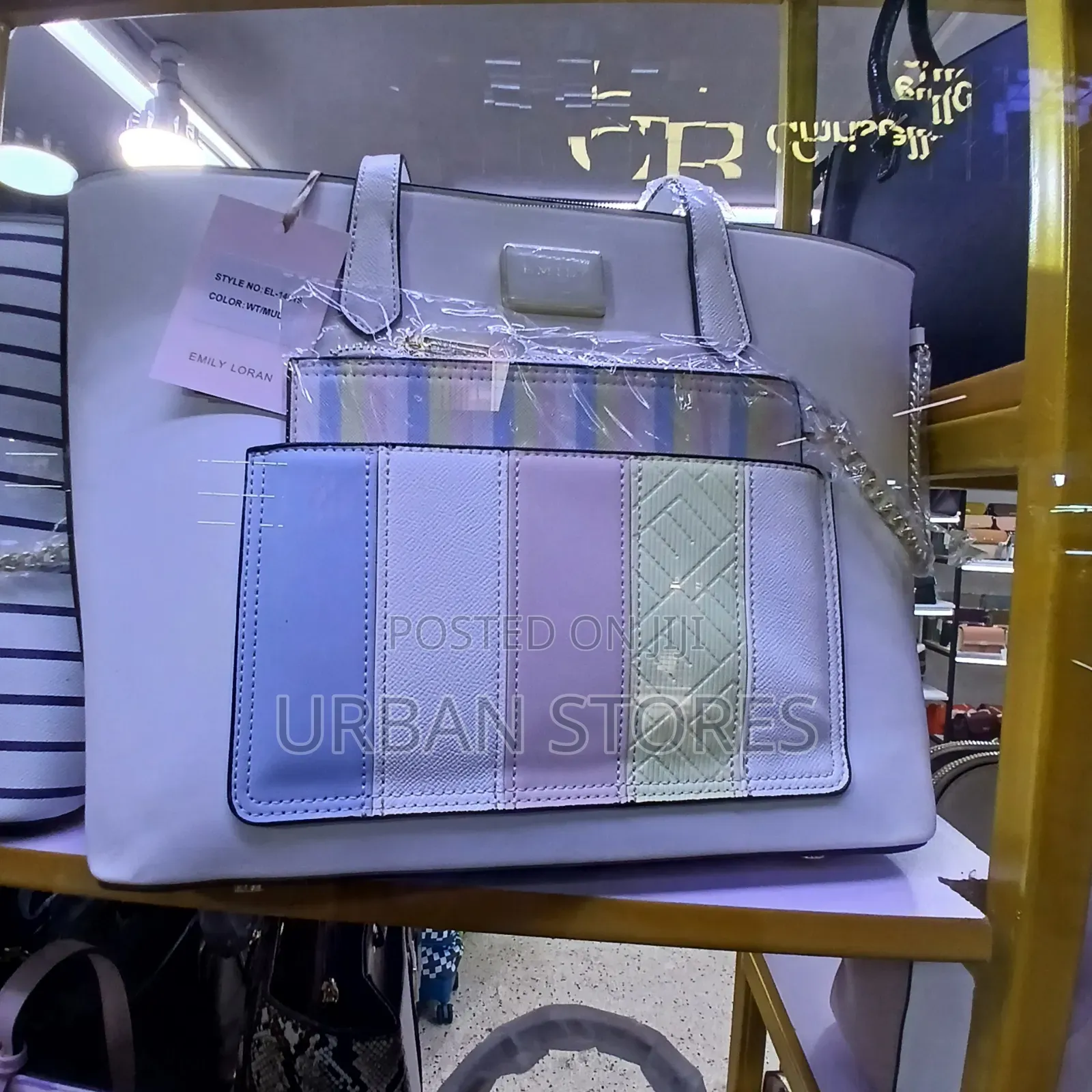 EMILY LORAN Ethereal Blush" Multi-Texture Tote -Urban Stores