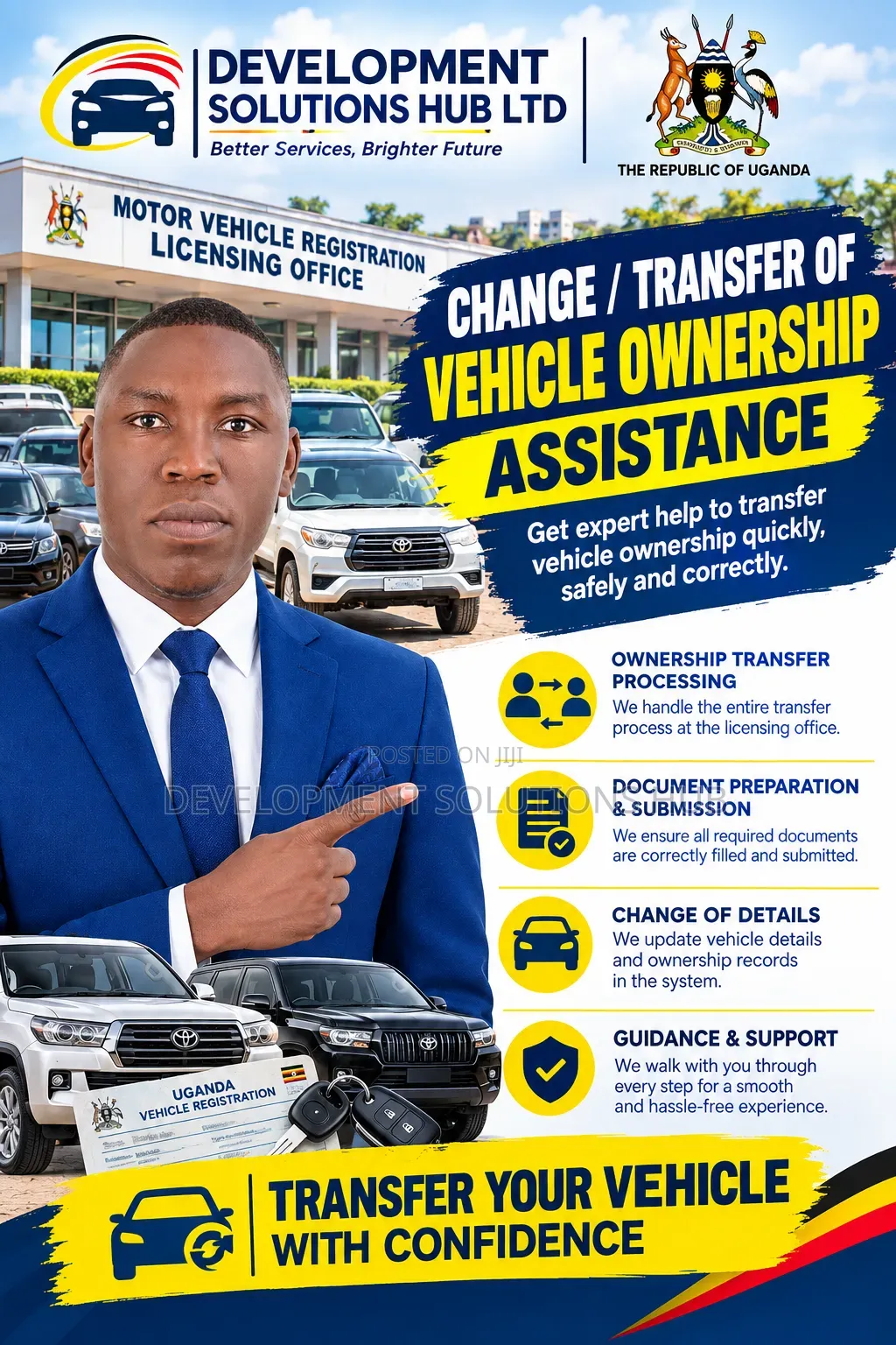 Change/ Transfer of Vehicle Ownership Assistance Kampala Uganda