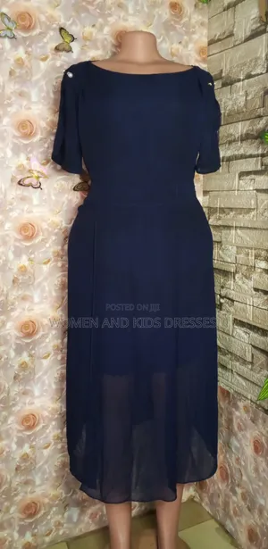 Women Navy Blue Office Dress