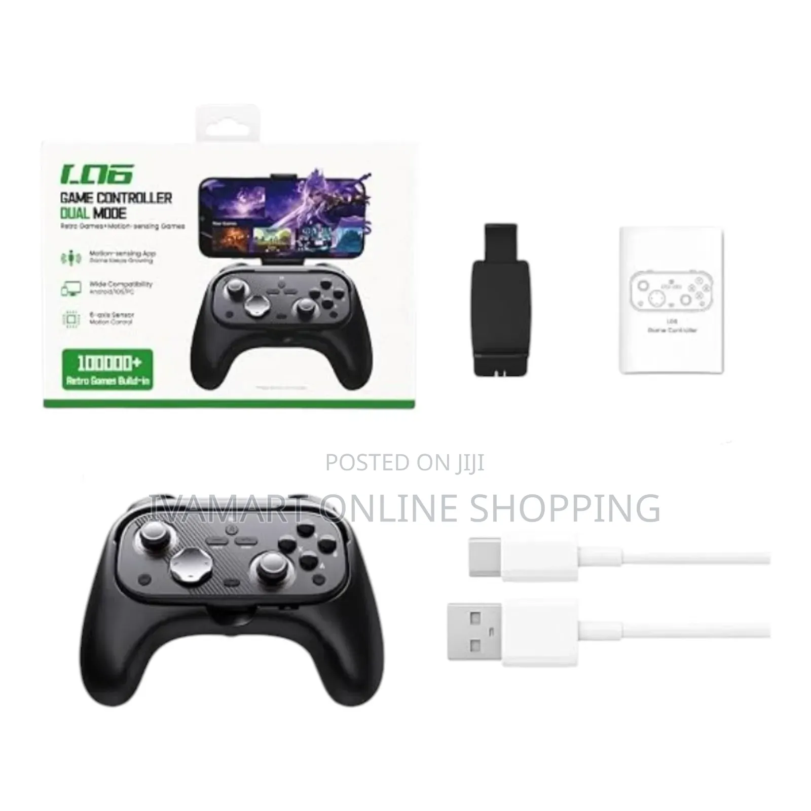 L06 Dual Mode Game Controller – 100,000+ Built-in Retro Games!