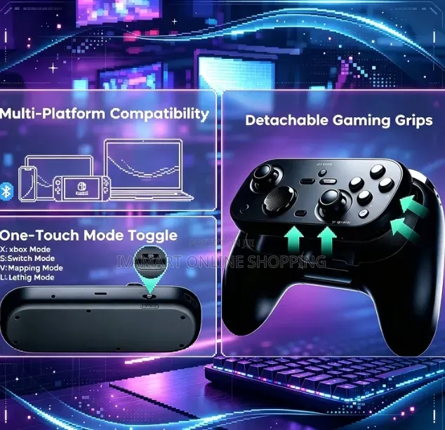 L06 Dual Mode Game Controller – 100,000+ Built-in Retro Games!