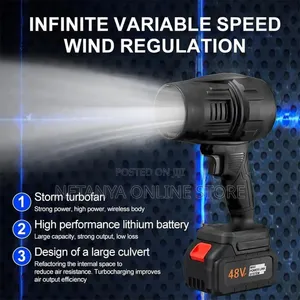 High Speed Cordless Rechargeable Air Blower