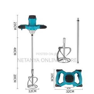 Rechargeable Portable Concrete Hand Mixer