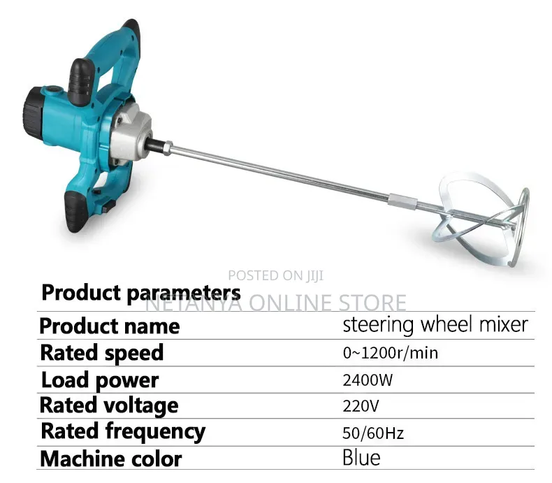 Rechargeable Portable Concrete Hand Mixer