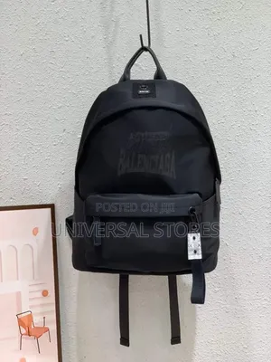 Balenciaga-Branded Nylon Backpack