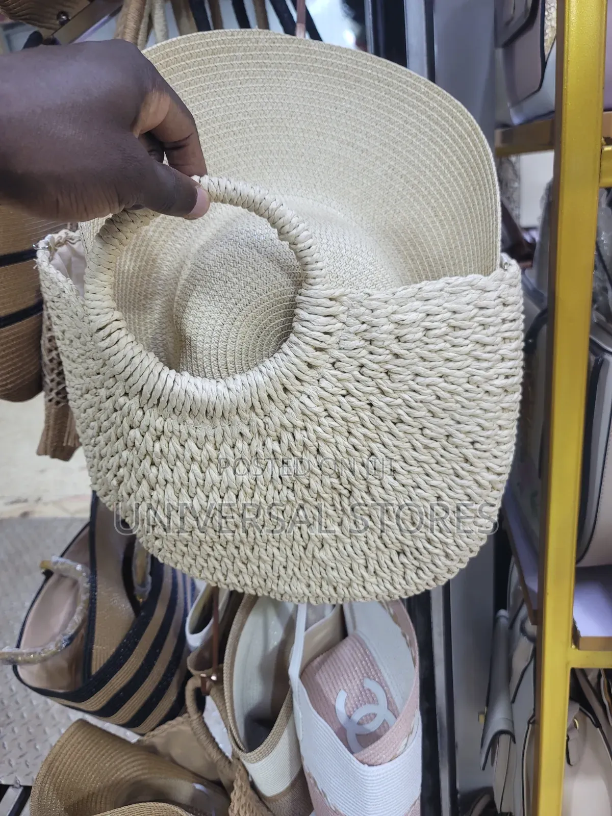 Hand Crafted Beach Bag With Hut