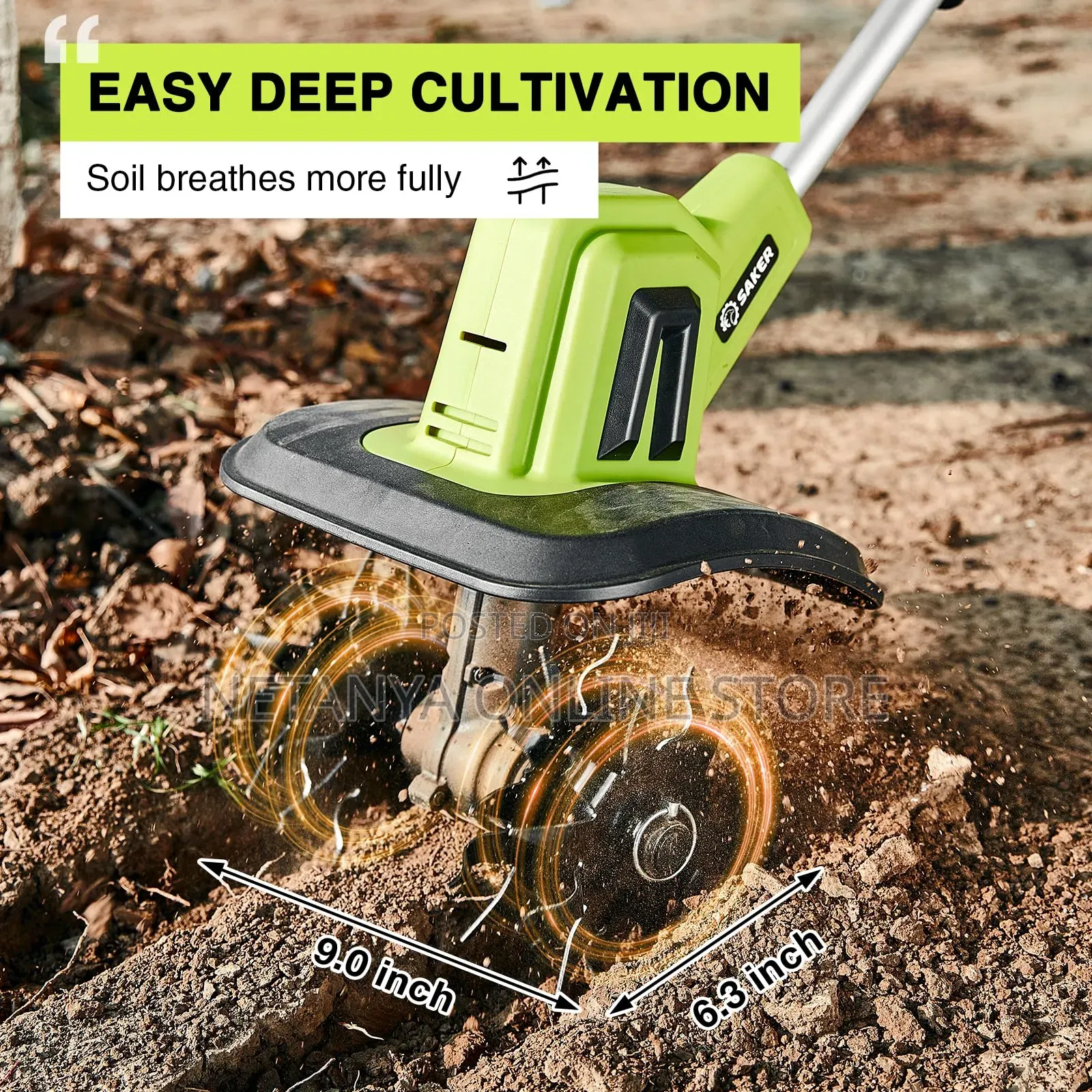 Rechargeable Cordless Tiller /Cultivator