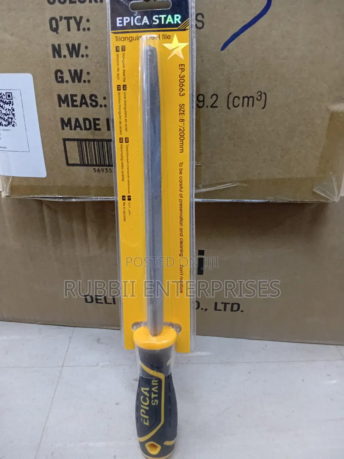 Triangular Steel File 8"/200mm