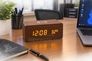 Digital Wooden Alarm Clock