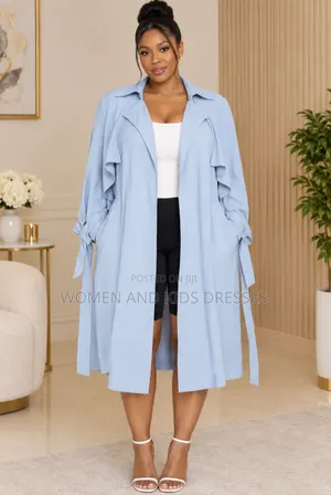 Women Throw on Dress Available in Blue Colour