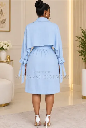 Women Throw on Dress Available in Blue Colour